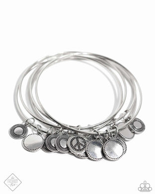 My Interest is Piqued - Silver Bangle Bracelets