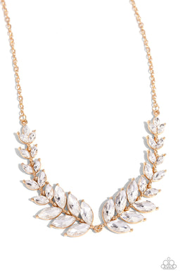 Luxury Laurels - Gold Necklace