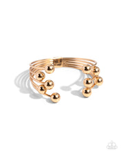 Load image into Gallery viewer, Assembly Line - Gold Hinged Bracelet