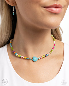 Y2K Energy - Blue Choker Necklace