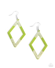 Load image into Gallery viewer, Eloquently Edgy - Green Earrings