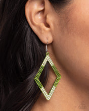 Load image into Gallery viewer, Eloquently Edgy - Green Earrings