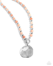 Load image into Gallery viewer, Textured Trinket - Orange Necklace