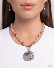 Load image into Gallery viewer, Textured Trinket - Orange Necklace