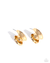 Load image into Gallery viewer, Curly Cadence - Gold Hoop Earrings