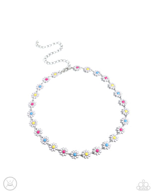 Floral Falsetto - White Choker Necklace