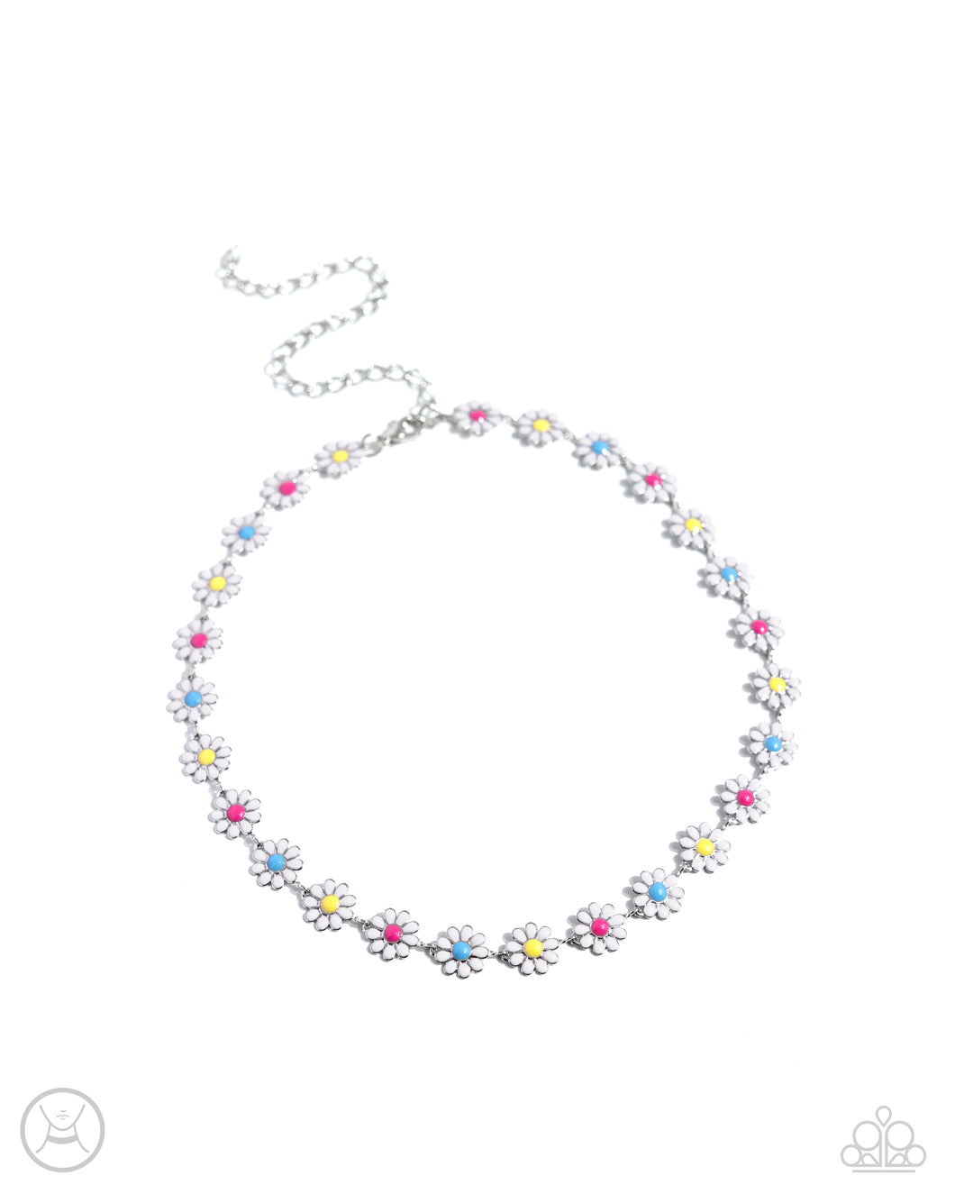 Floral Falsetto - White Choker Necklace