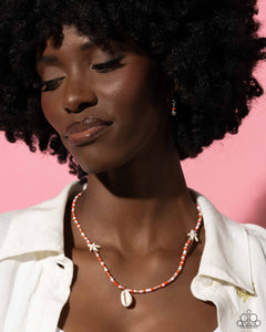 Beachside Beauty - Orange Necklace