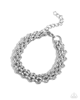 Interlocked Independence - Silver Bracelet