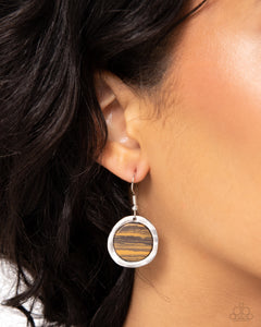 Pendant Paradox - Brown Earrings