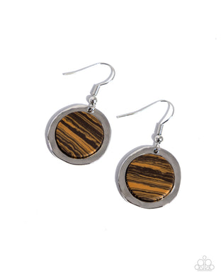 Pendant Paradox - Brown Earrings