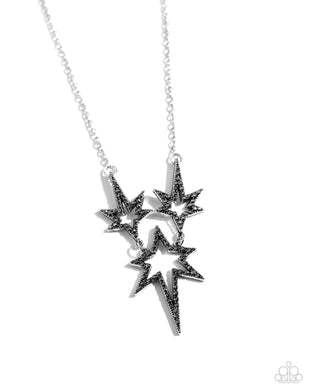 Explosive Exhibit - Silver Necklace