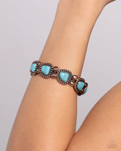 Harmonious Headliner - Copper Stretchy Bracelet