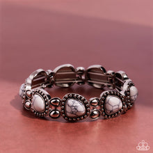 Load image into Gallery viewer, Harmonious Headliner - White Stretchy Bracelet