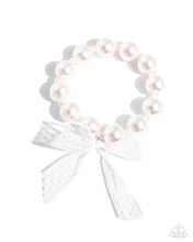 Load image into Gallery viewer, Girly Glam - White Stretchy Bracelet