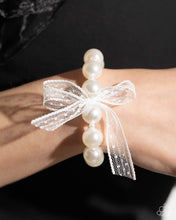 Load image into Gallery viewer, Girly Glam - White Stretchy Bracelet