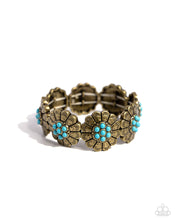 Load image into Gallery viewer, Textured Tribute - Brass Stretchy Bracelet