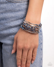 Load image into Gallery viewer, Sassy Stack - Blue Bracelet