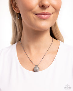 Bedazzled Bravado - Black Gunmetal Necklace