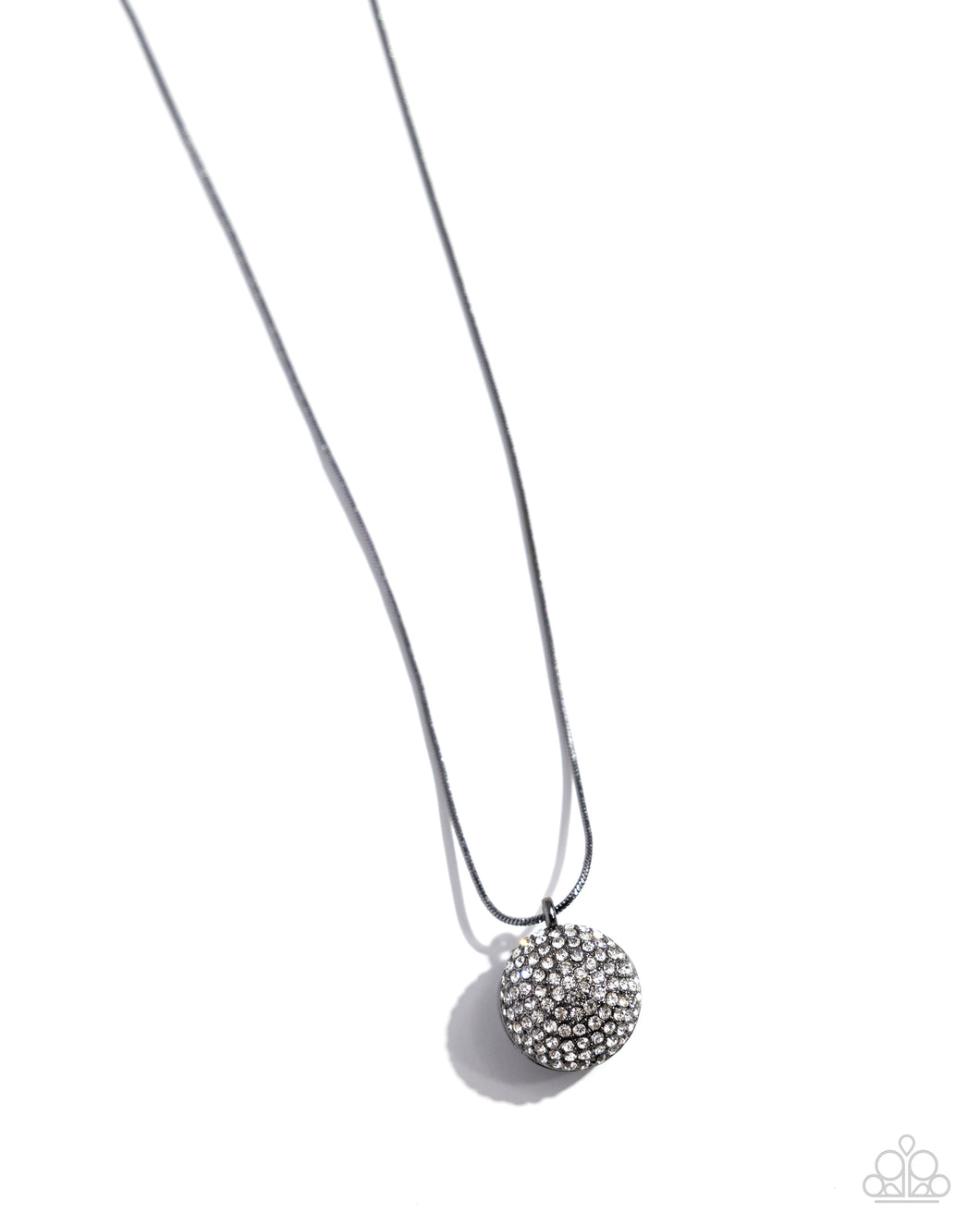 Bedazzled Bravado - Black Gunmetal Necklace