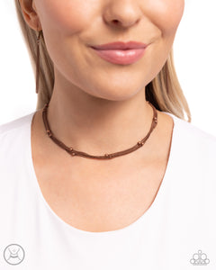 Satellite Strands - Copper Choker Necklace