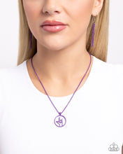 Load image into Gallery viewer, Abstract ASL - Purple Necklace