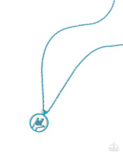 Load image into Gallery viewer, Abstract ASL - Blue Necklace