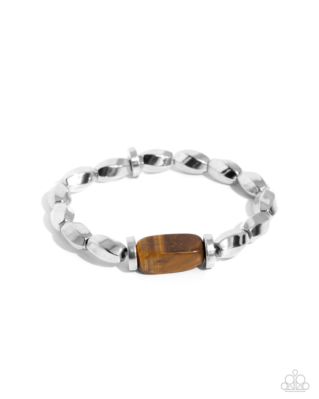 Musings Melody - Brown Stretchy Bracelet