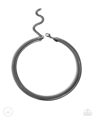 Choker Of The Century - Black Gunmetal Choker Necklace