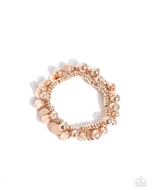 Bauble Beginning - Rose Gold Stretchy Bracelet