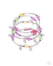 Load image into Gallery viewer, Scattered Sheen - Purple Stretchy Bracelets