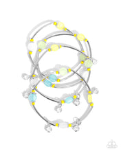 Load image into Gallery viewer, Scattered Sheen - Yellow Stretchy Bracelets