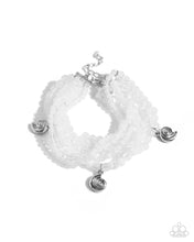 Load image into Gallery viewer, Swirling Shopaholic - White Bracelet