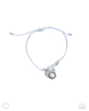 Load image into Gallery viewer, Oyster Overture - Blue Sliding Knot Anklet