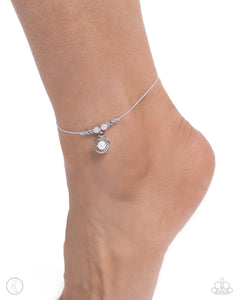 Oyster Overture - Blue Sliding Knot Anklet