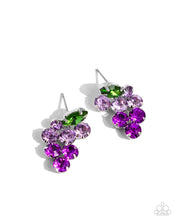 Load image into Gallery viewer, Grapevine Grace - Purple Post Earrings