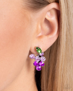 Grapevine Grace - Purple Post Earrings