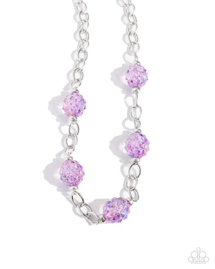 Gentle Glass - Purple Necklace