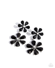 Load image into Gallery viewer, A Blast of Blossoms - Black Post Earrings