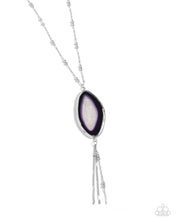 Load image into Gallery viewer, Geode Gamble - Purple Necklace