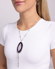 Load image into Gallery viewer, Geode Gamble - Purple Necklace