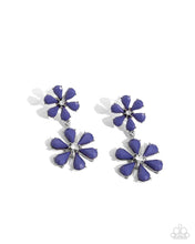 Load image into Gallery viewer, A Blast of Blossoms - Blue Post Earrings