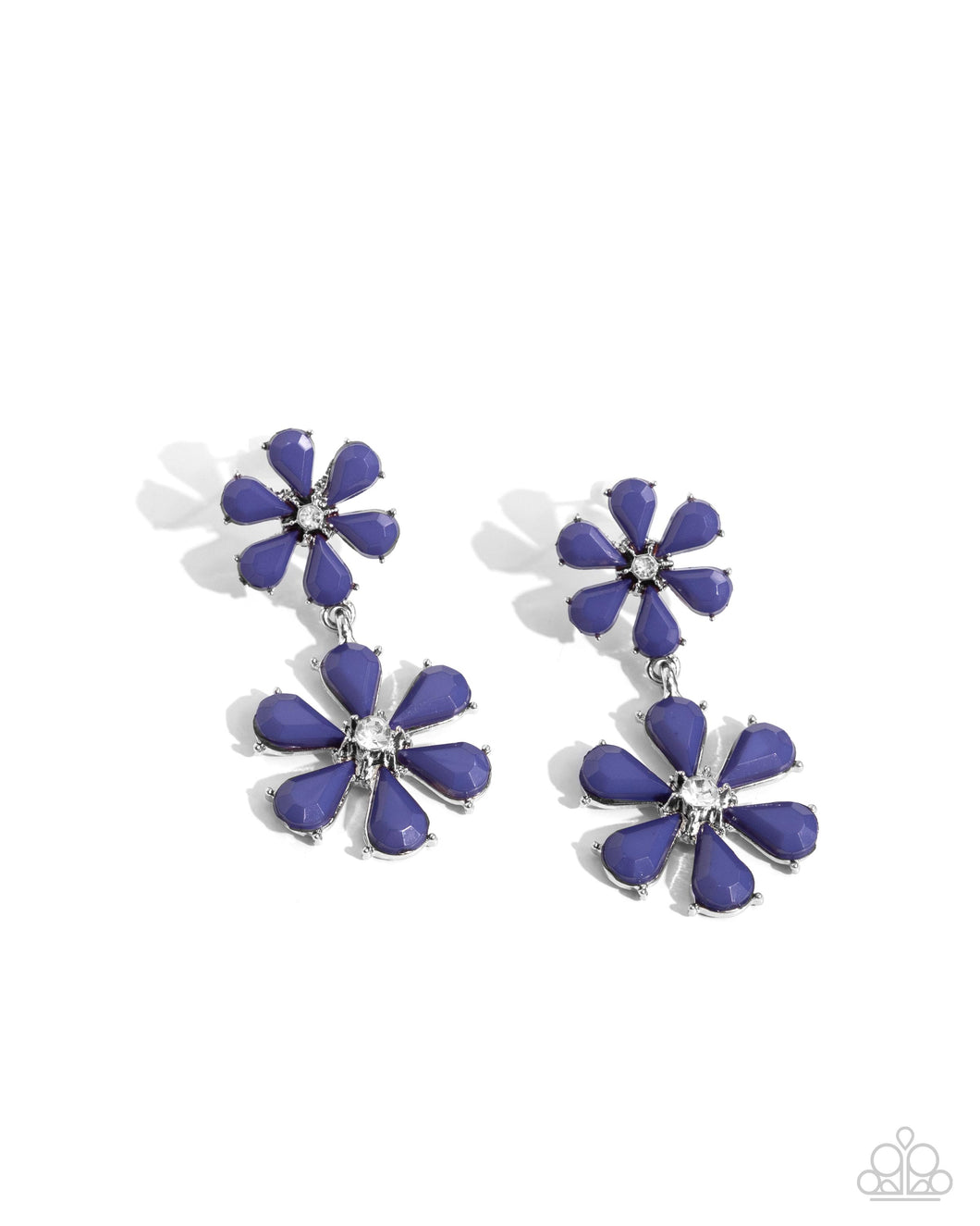 A Blast of Blossoms - Blue Post Earrings