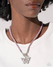 Load image into Gallery viewer, On SHIMMERING Wings - Pink Necklace