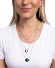 Load image into Gallery viewer, Playfully Panache - Green Necklace