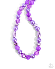 Load image into Gallery viewer, Plentiful Pearls - Purple Necklace