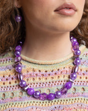 Load image into Gallery viewer, Plentiful Pearls - Purple Necklace