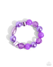 Load image into Gallery viewer, Plentiful Pigment - Purple Stretchy Bracelet