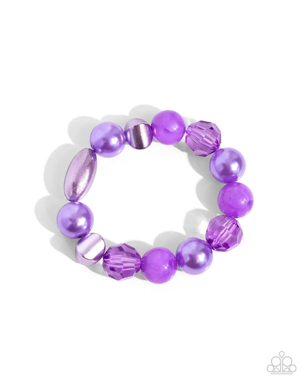 Plentiful Pigment - Purple Stretchy Bracelet