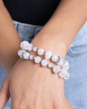 Load image into Gallery viewer, Faceted Fairy Tale - White Bracelet